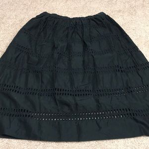 Gap NWT elastic waist black a line midi skirt szXS